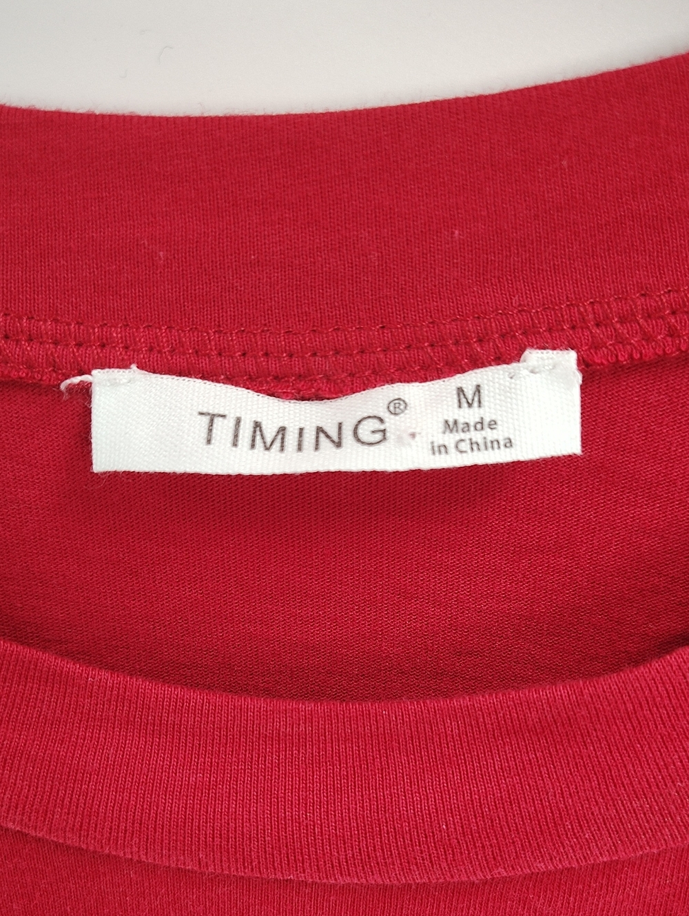Timing Gameday Football Tee Medium Red Sequins Oversized Relaxed Short Sleeve - Picture 4 of 7